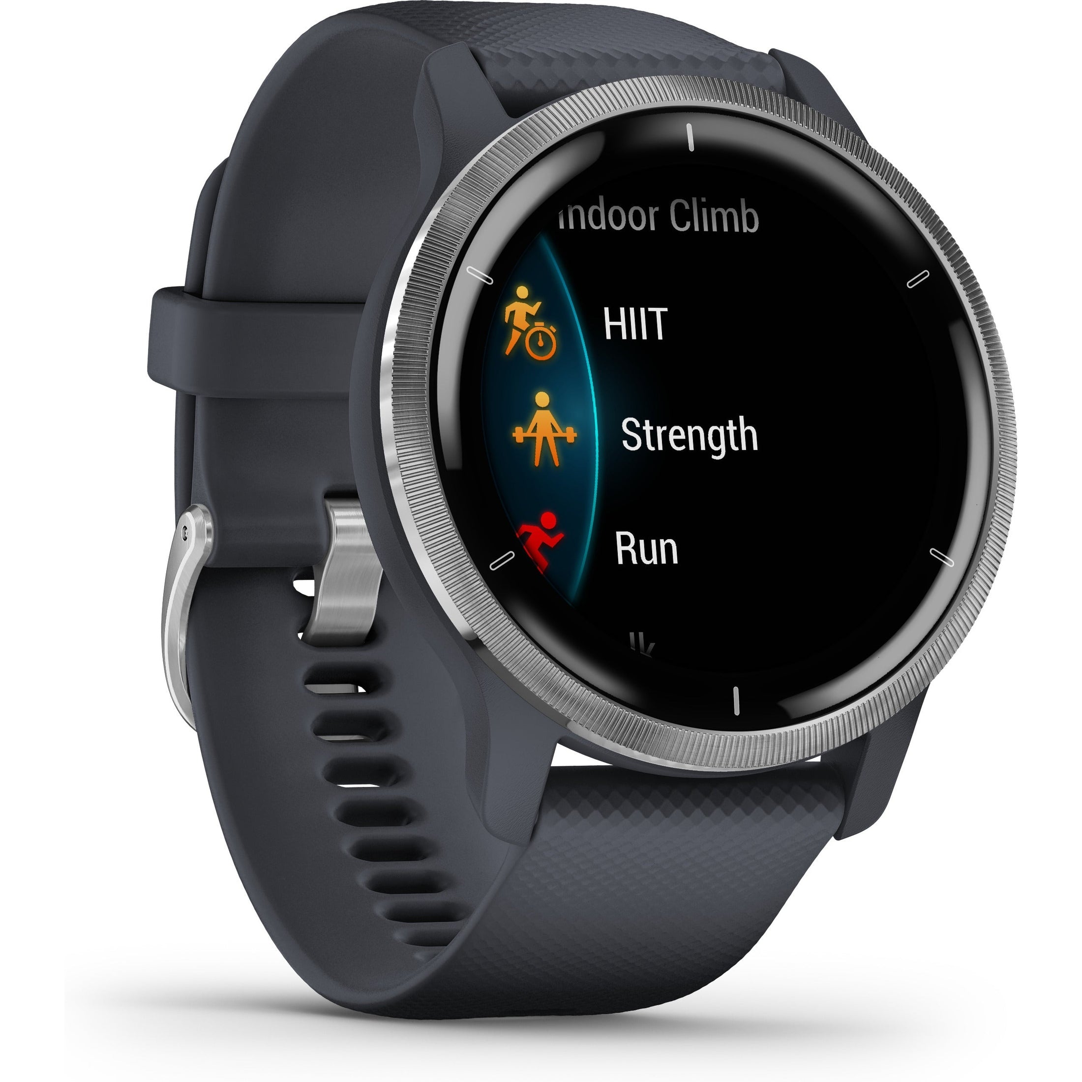 Garmin Venu 2 GPS Smartwatch, Granite Silver Blue