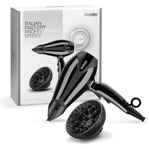 BaByliss Hairdryer 6715DE Compact Pro, Black