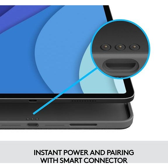 Logitech Combo Touch Keyboard/Protective Case, 12.9" iPad Pro 5th and 6th Generation