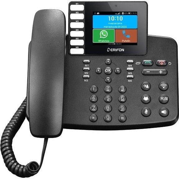 Erifon 4G Plus Desktop GSM Phone, Black