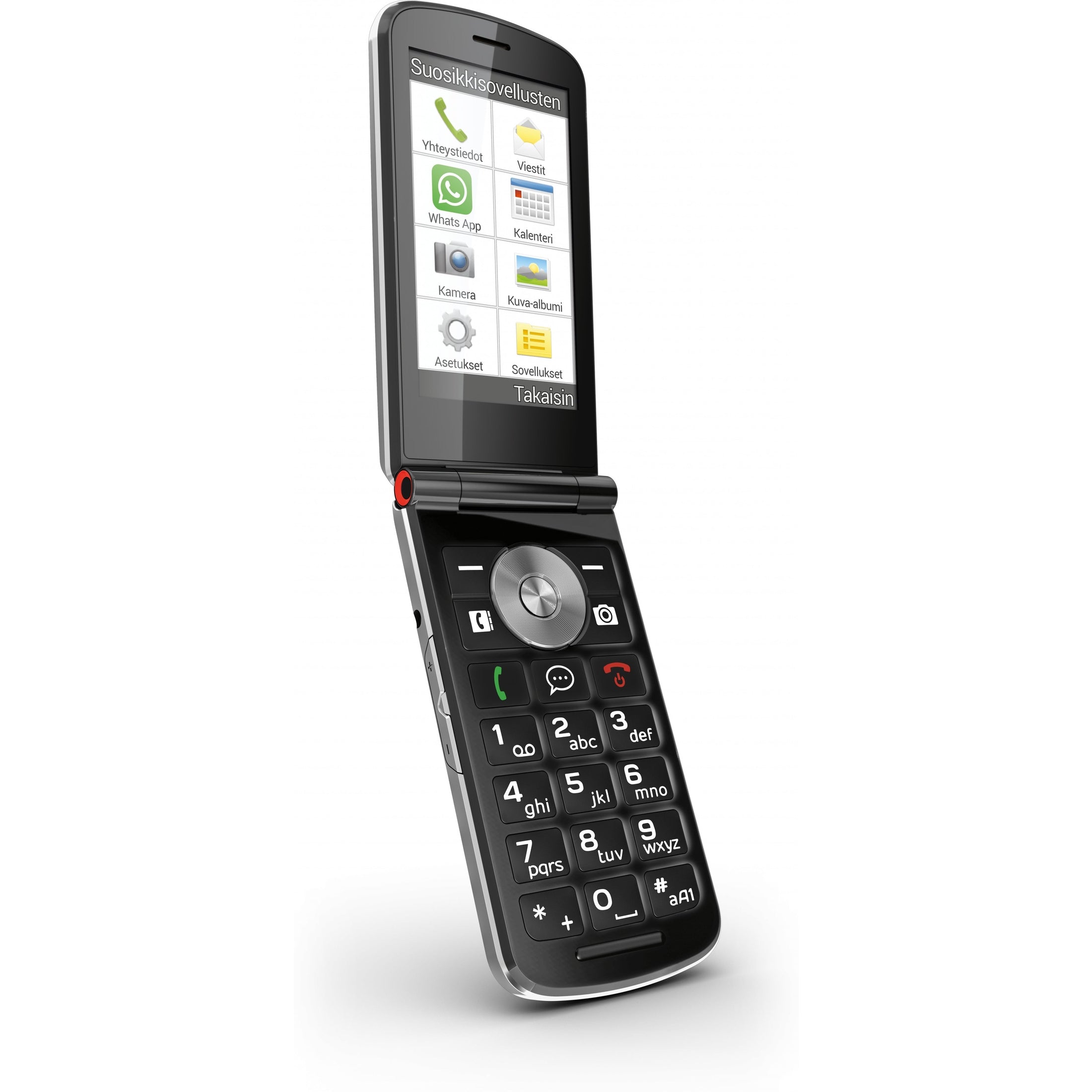 Emporia Touch smart 2 4G flip phone, Black