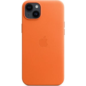 Apple iPhone 14 Plus Leather Case with MagSafe, Orange
