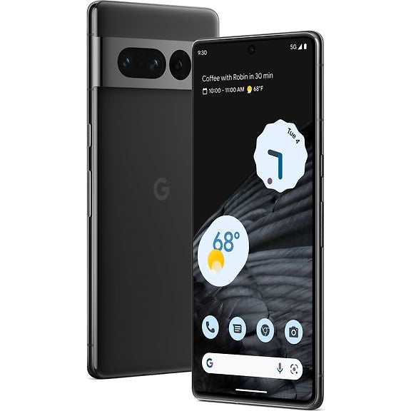 Google Pixel 7 Pro 5G Phone, 128/12 GB, Obsidian