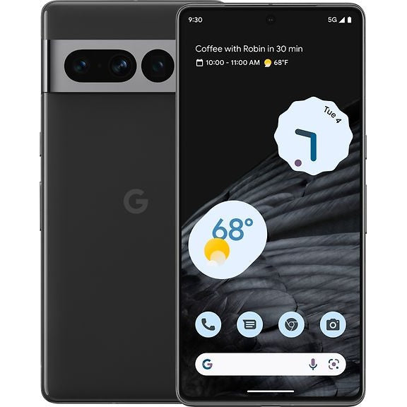 Google Pixel 7 Pro 5G Phone, 128/12 GB, Obsidian