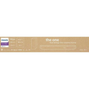 Philips TAB8507 3.1 Dolby Atmos Soundbar, gray