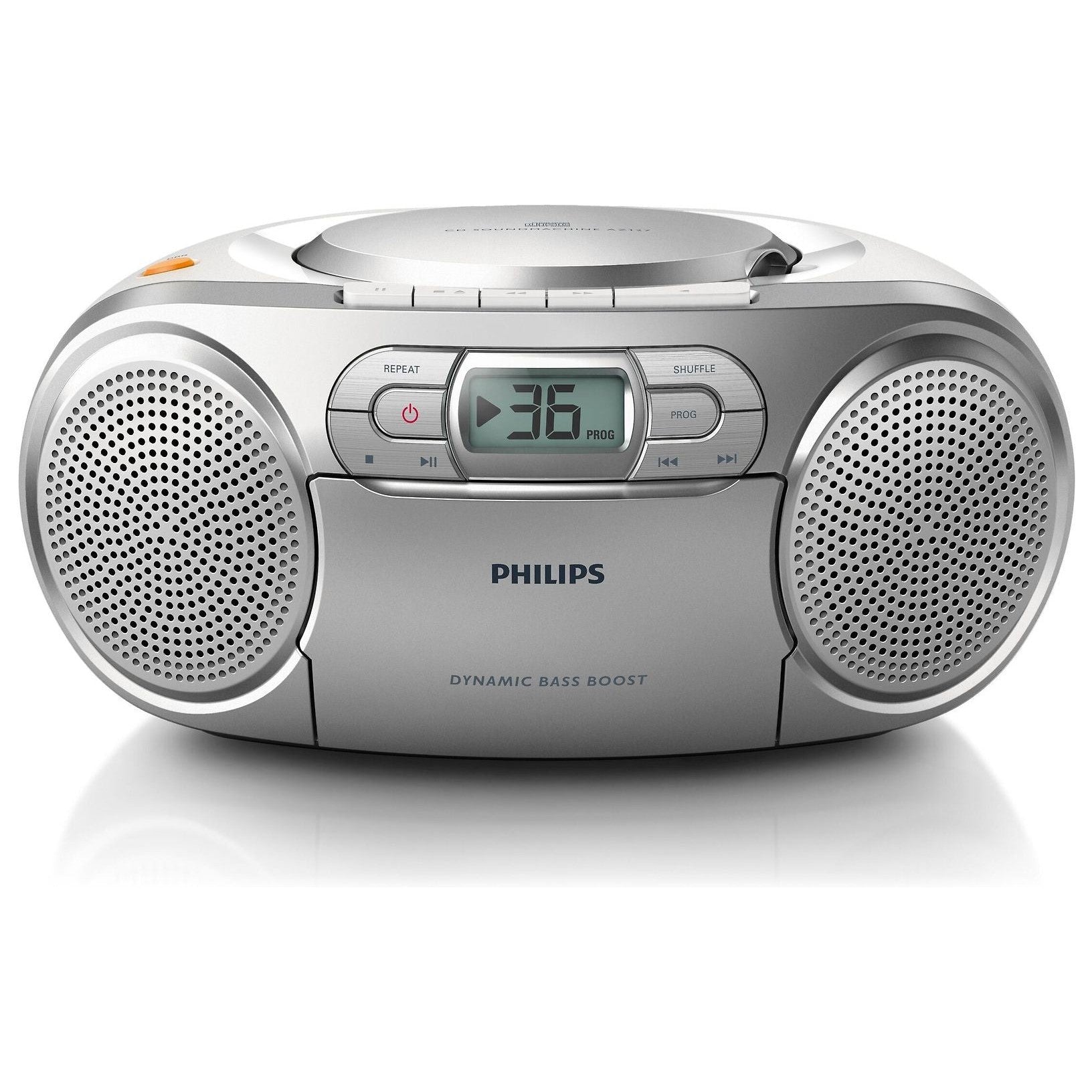 Philips AZ127 Portable CD Player, Silver