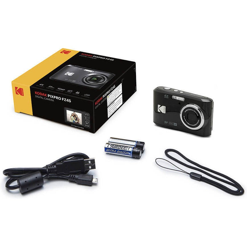 Kodak Pixpro FZ45 Digital Camera, Black