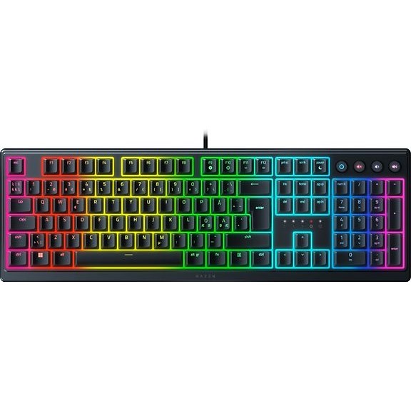 Razer Ornata V3 Gaming Keyboard, Membrane Switches, Black