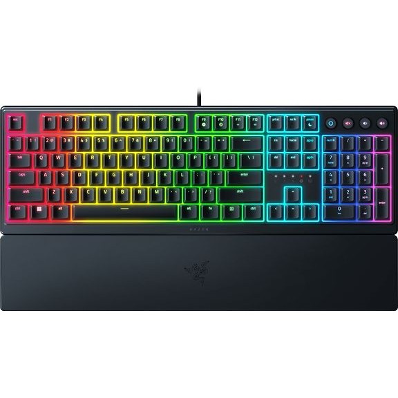 Razer Ornata V3 Gaming Keyboard, Membrane Switches, Black