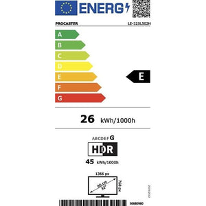 ProCaster LE-32SL502H 32" HD Ready Android LED TV