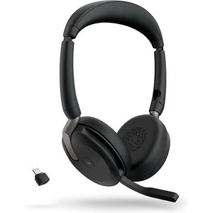 Jabra Evolve2 65 Flex LINK380C MS Stereo Headset Microphone, Black