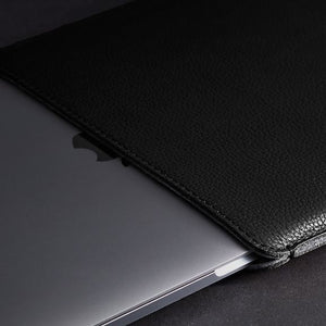Woolnut Leather Sleeve for 13-inch MacBook Pro & Air, Black
