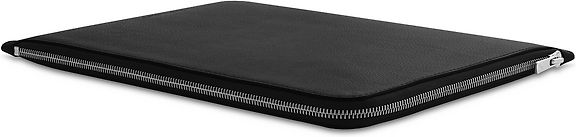 Woolnut Leather Folio Sleeve for 13/14" MacBook, Black