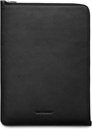 Woolnut Leather Folio Sleeve for 13/14" MacBook, Black