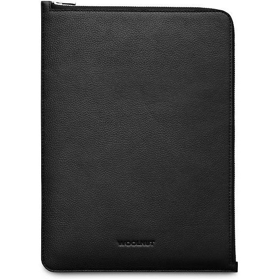 Woolnut Leather Folio Sleeve for 13/14" MacBook, Black