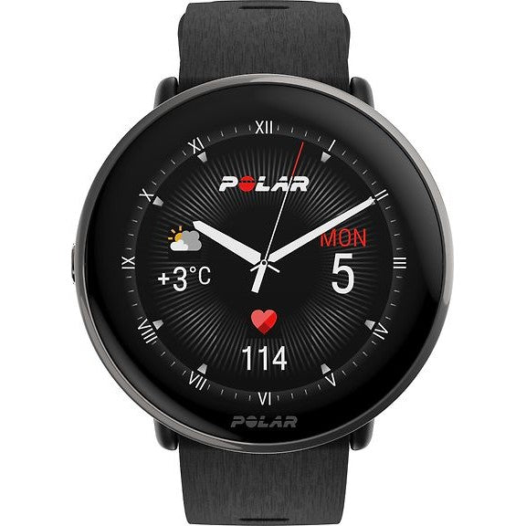 Polar Ignite 3 S-L Titanium Sports Watch, Black