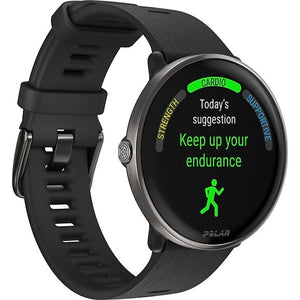 Polar Ignite 3 S-L Titanium Sports Watch, Black