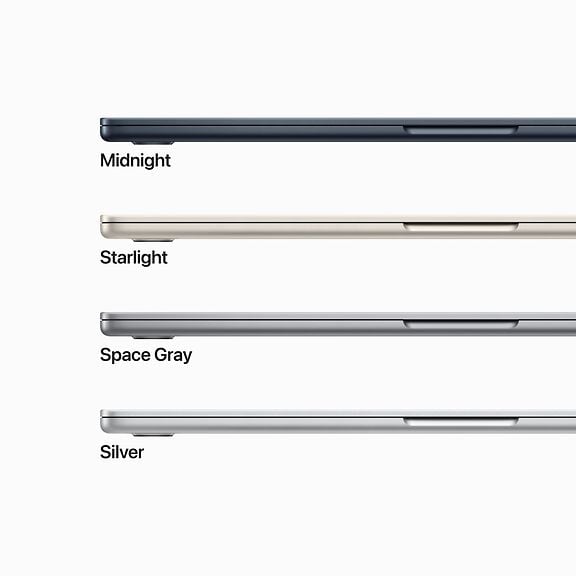 Apple MacBook Air 15" M2 8 GB, 256 GB 2023 Laptop, Space Gray MQKP3