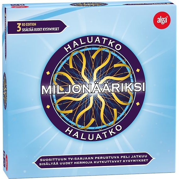 Alga Who Wants to Be a Millionaire board game, 3rd Edition in Finnish