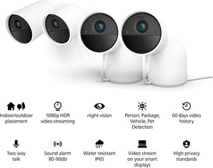 Philips Hue Secure Wired Security Camera, White