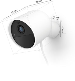 Philips Hue Secure Wired Security Camera, White