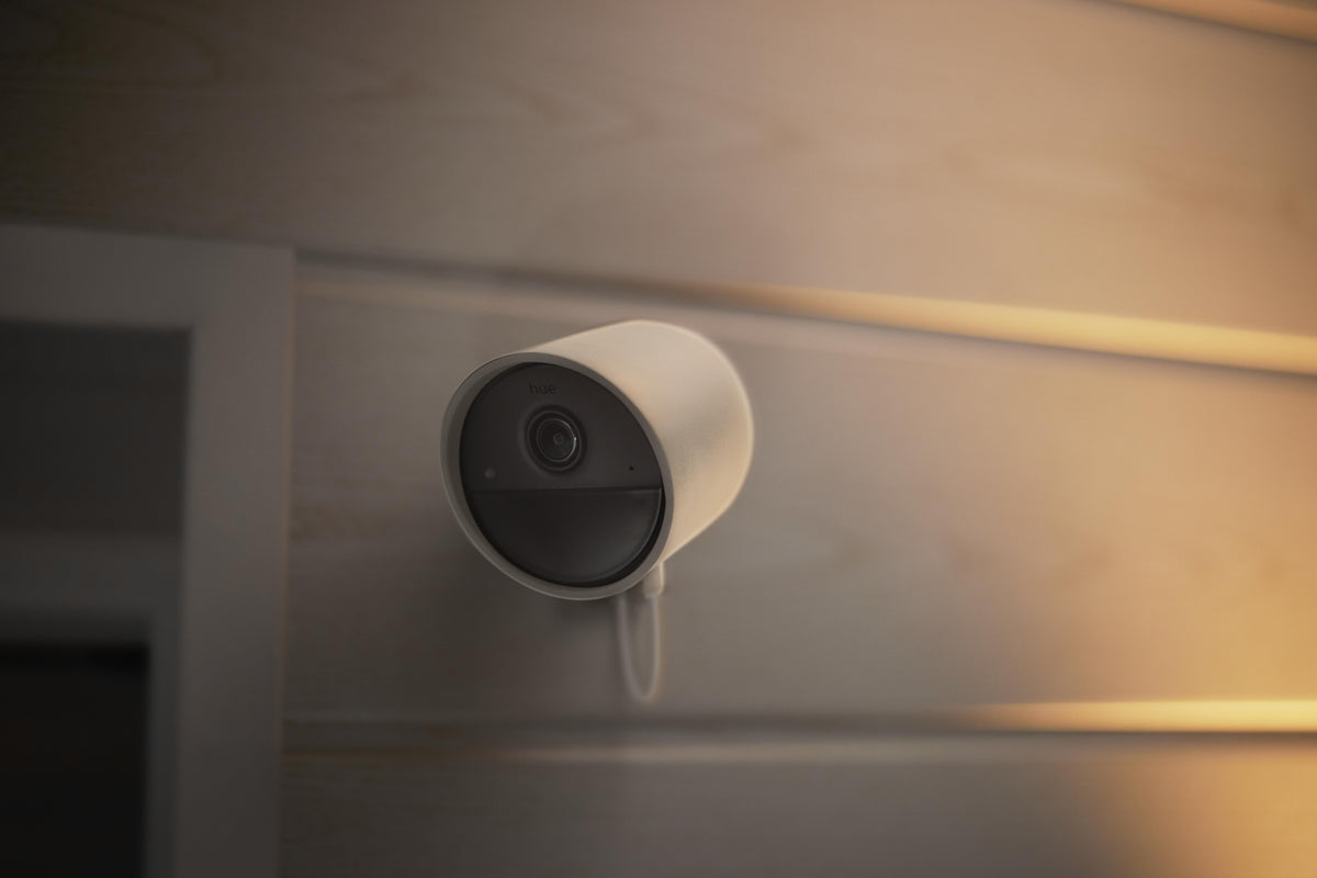 Philips Hue Secure Wired Security Camera, White