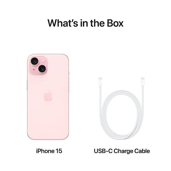 Apple iPhone 15 256 GB phone, pink