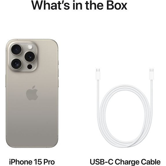 Apple iPhone 15 Pro 512GB Phone, Natural Titanium
