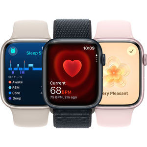 Apple Watch Series 9 GPS + Cellular 45 mm Midnight Blue Aluminum Case with Midnight Blue Sport Band, S/M