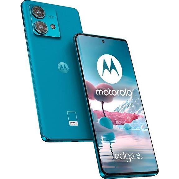 Motorola Edge 40 Neo 5G Phone, 256/12 GB, Turquoise
