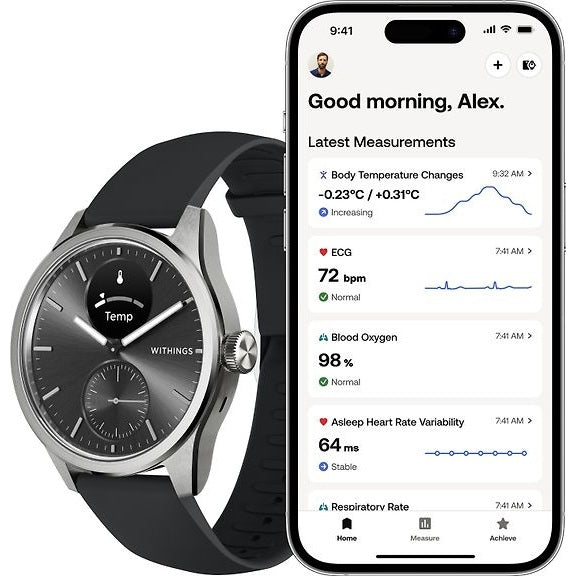 Withings Scanwatch 2 Smartwatch, 42mm, Black