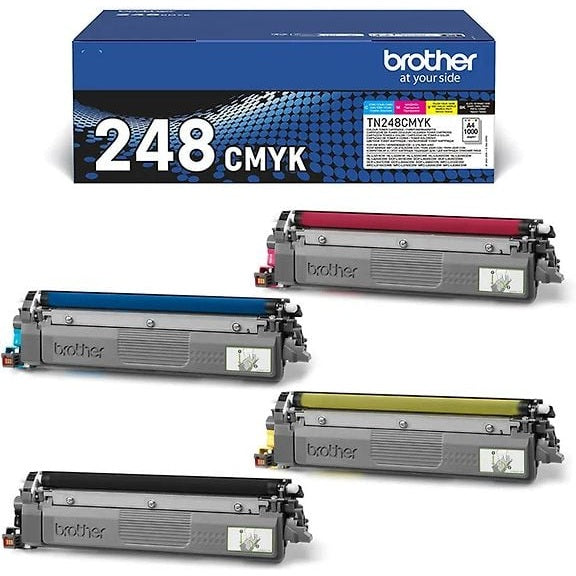 Brother TN248VAL Laser Toner Cartridge, Four-Color Pack