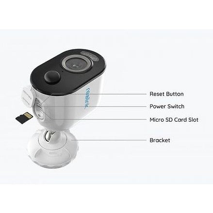 Reolink Argus 3 Pro 5 MP Security Camera for Indoor and Outdoor Use, White