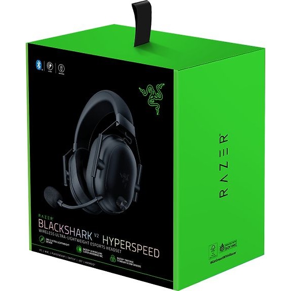 Razer Blackshark V2 Hyperspeed Gaming Headset, Black