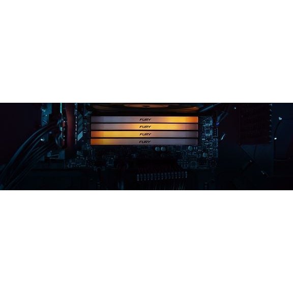 Kingston FURY Renegade RGB DDR4 3600 MHz CL16 32 GB Memory Module Kit, Black/Silver