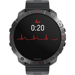 Polar Grit X2 Pro Titan Sports Watch, Black Sport Band