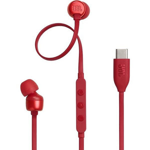 JBL Tune 310C In-Ear Headphones USB-C, Red