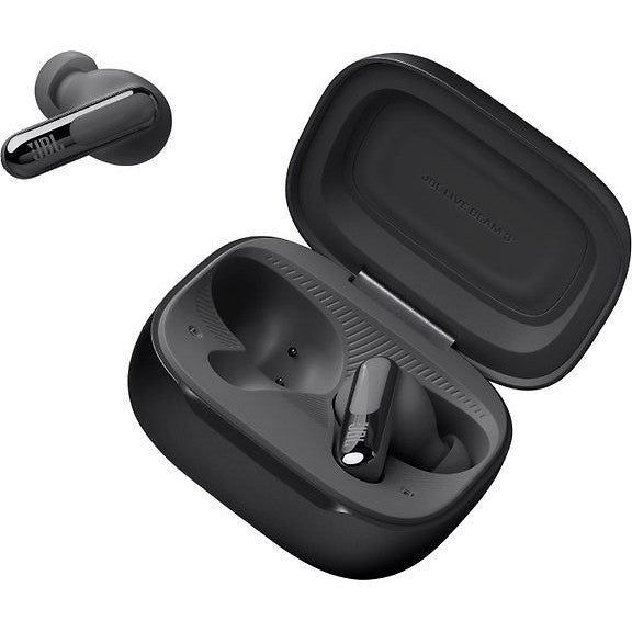 JBL Live Beam 3 Noise-Cancelling In-Ear Headphones, Black