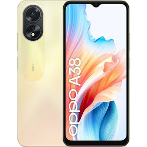 OPPO A38 Smartphone, 128/4 GB, Glowing Gold