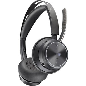 Poly Voyager Focus 2 Bluetooth Headset with Charging Stand, Microsoft Teams Certified