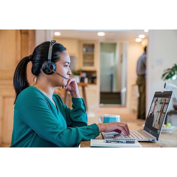 Poly Voyager Focus 2 Bluetooth Headset with Charging Stand, Microsoft Teams Certified
