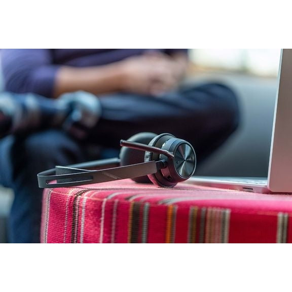 Poly Voyager Focus 2 Bluetooth Headset with Charging Stand, Microsoft Teams Certified