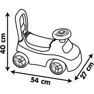 Smoby Kids 2-in-1 Ride-On Car, Red