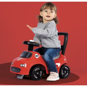 Smoby Kids 2-in-1 Ride-On Car, Red