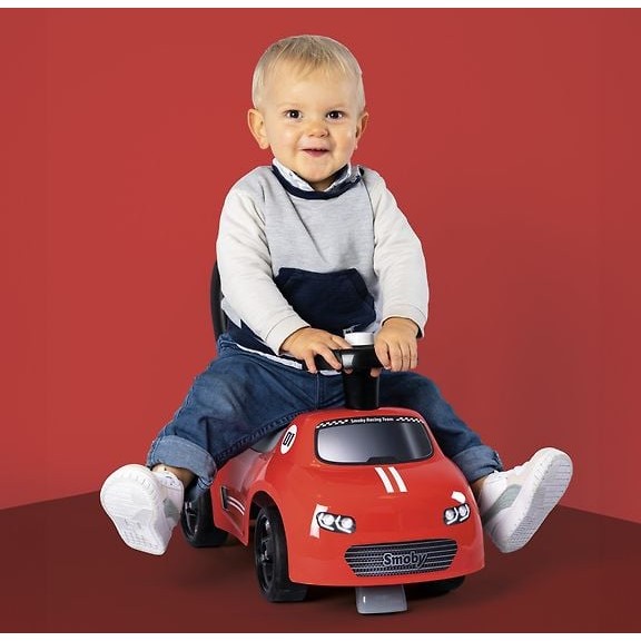 Smoby Kids 2-in-1 Ride-On Car, Red