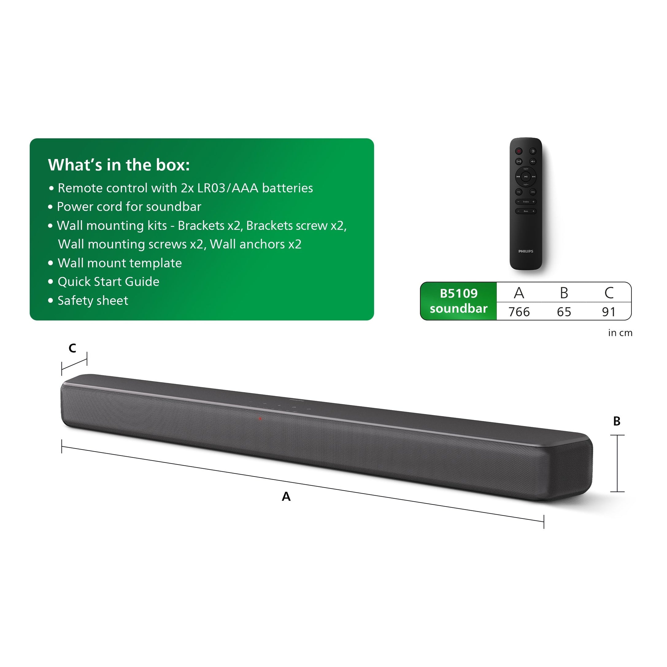 Philips TAB5109 2.0 Soundbar – Renow