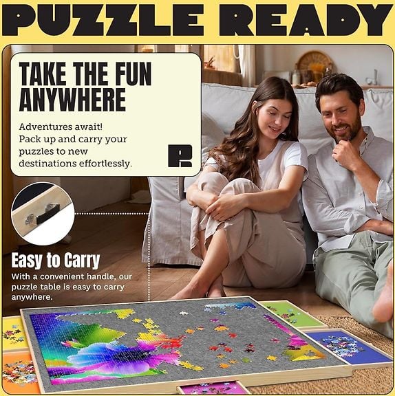 Puzzle Ready - Wooden Puzzle Board, for 2000 pieces