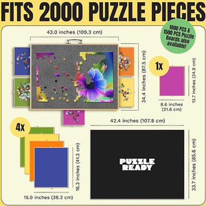 Puzzle Ready - Wooden Puzzle Board, for 2000 pieces