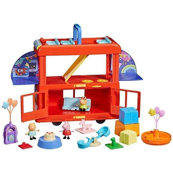 Peppa Pig 2-in-1 Party Bus Playset