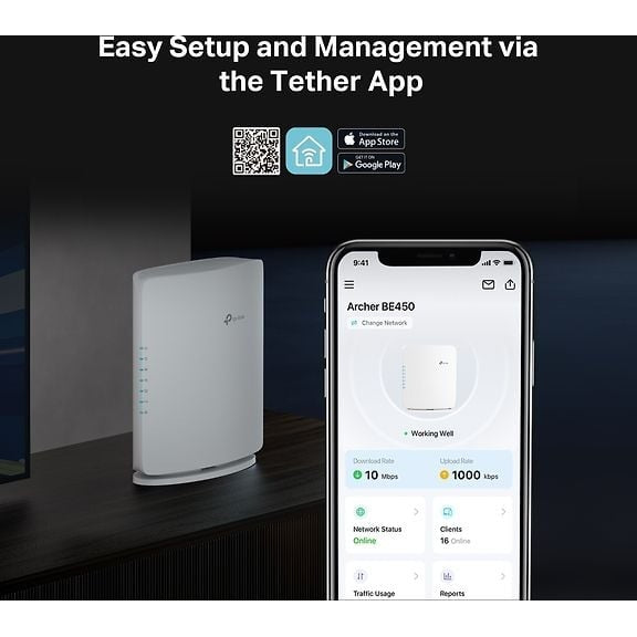 TP-LINK Archer BE450 Dual-Band WiFi 7 Router – Renow